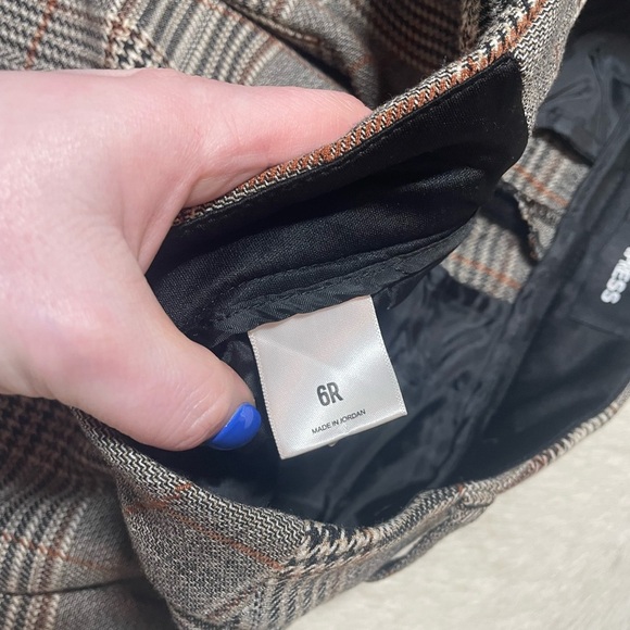 Express Editor Mid Rise Cropped Wide Leg Pant - Picture 6 of 8